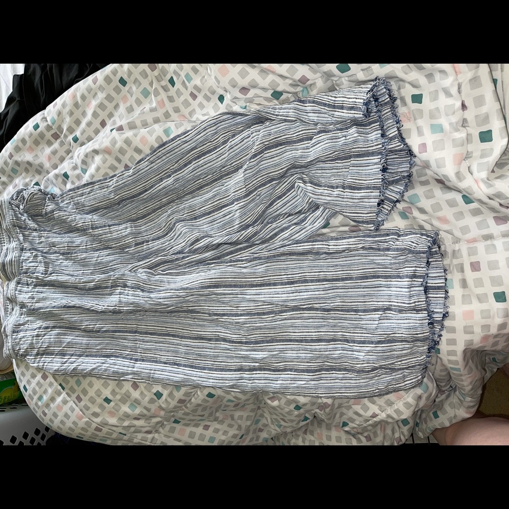 NWOT blue stripe pants Anthropologie cloth & stone